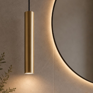 Maytoni pro focus lampadario a sospensione cilindro design minimal per bagno