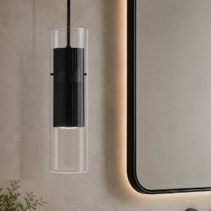 Maytoni dynamics lampadario a sospensione per bagno colore nero