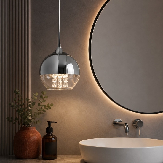 Maytoni fermi lampadario a sospensione da bagno con pendenti