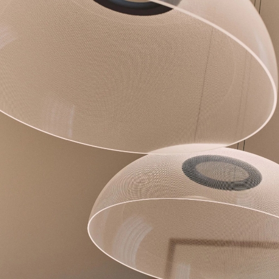 Lampadario moderno per salotto demi stilnovo 70cm led 3000k