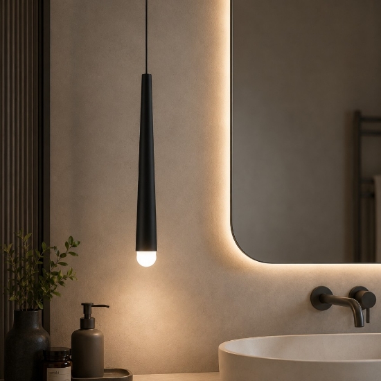 Maytoni cascade lampada a sospensione led 6w cct 3000k 4000k per bagno