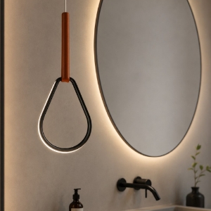 So regoli drop ondaluce lampada per bagno a sospensione led design 3000k