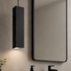 Sky sp1 ideal lux lampada sospensione da bagno quadrata nero