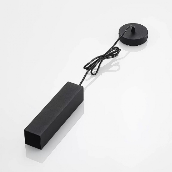 Sky sp1 ideal lux lampada sospensione da bagno quadrata nero