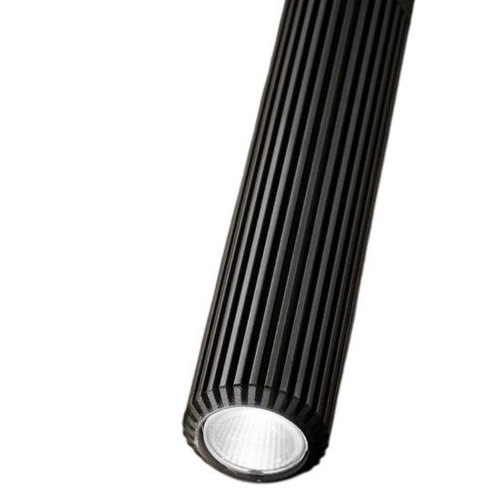 Lampadario a sospensioni cilindri moderno nero led 80w cct 3000k 4000k per salotto