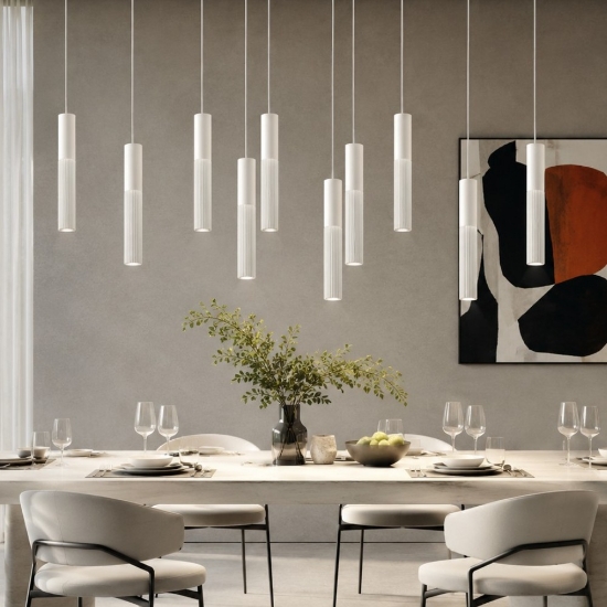 Lampadario a sospensione moderno bianco led 80w cct 3000k 4000k per soggiorno