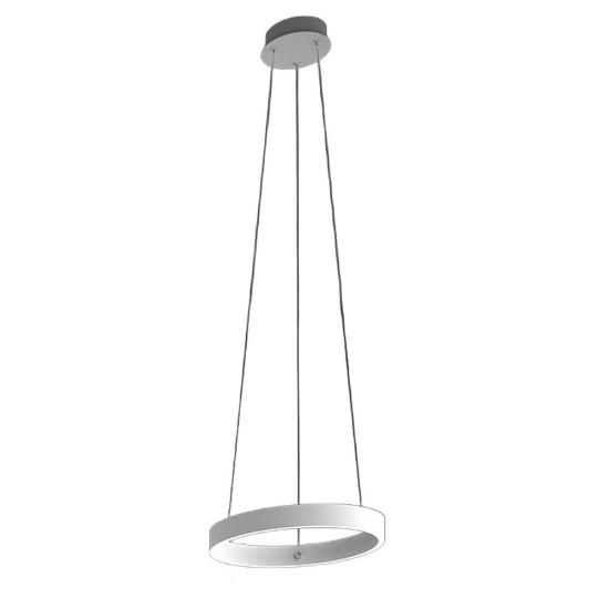 Lampadario moderno anello 40 cm bianco led 36w cct 3000k 4000k per soggiorno