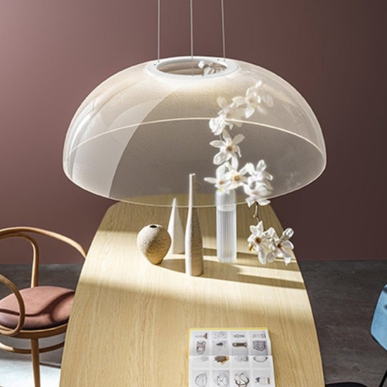 Lampadario per tavolo da pranzo demi stilnovo led 3000k