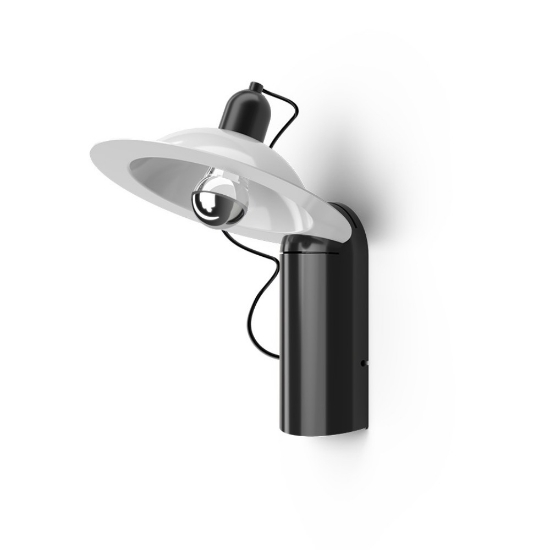 Lampada da tavolo nera orientabile stilnovo lampiatta led 2700k