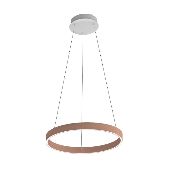 Lampadario per cucina moderna pesca anello 60 cm led 56w cct 3000k 4000k