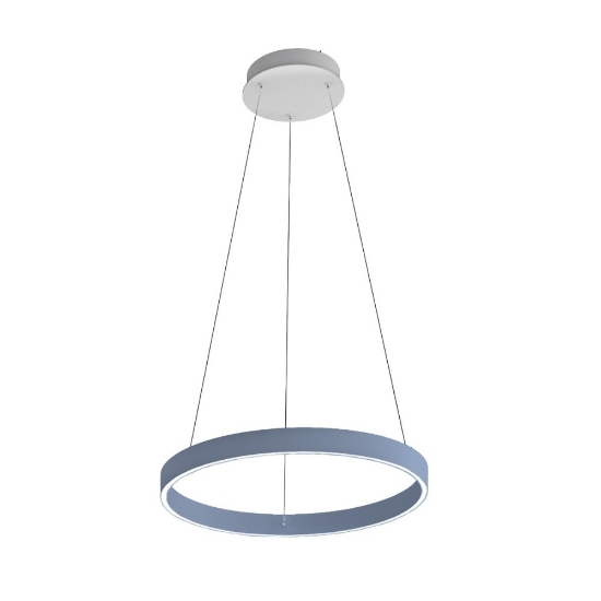 Lampadario per cameretta colore carta da zucchero anello 60 cm led 56w cct 3000k 4000k