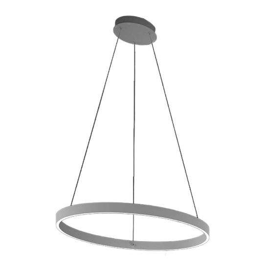 Lampadario a sospensione moderno anello 80 cm bianco led 76w cct 3000k 4000k per soggiorno