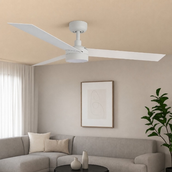 Ventilatore a pale da soffitto 28mq con luce silenzioso 4000k