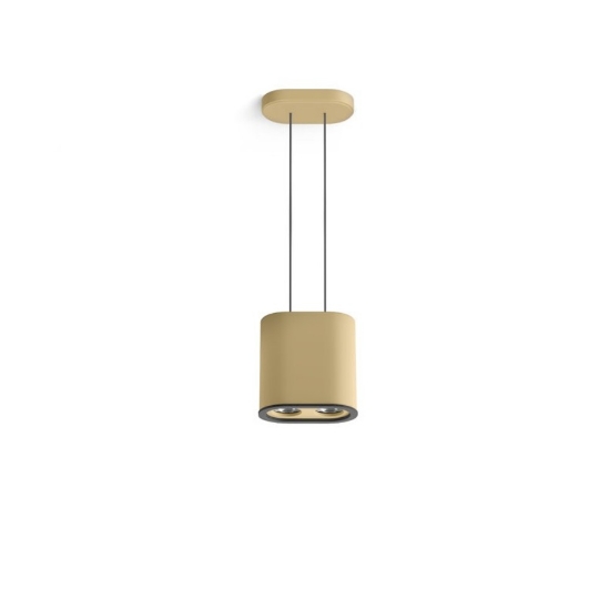 Lampada a sospensione oro led 3000k dimmerabile stilnovo colonna