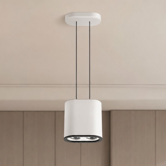 Stilnovo colonna lampada a sospensione bianco led 3000k dimmerabile