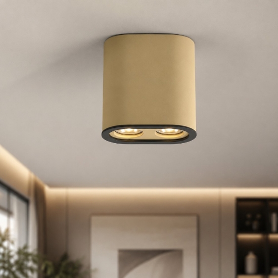 Colonna faretto da soffitto caramello led 20w 3000k dimmerabile