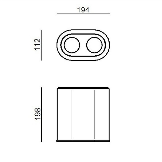 Colonna faretto da soffitto caramello led 20w 3000k dimmerabile