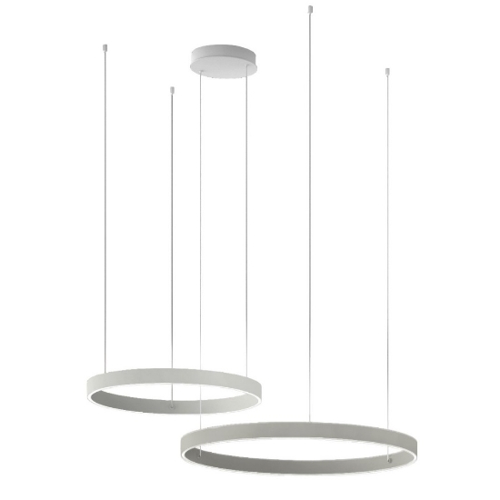 Lampadari moderni anelli 60-80 cm bianco led 150w cct 3000k 4000k per soggiorno