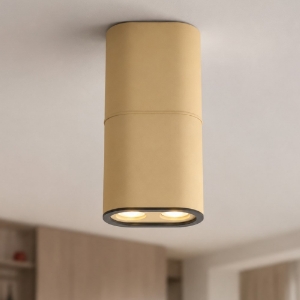 Plafoniera moderna caramello  led 20w 3000k dimmerabile stilnovo colonna