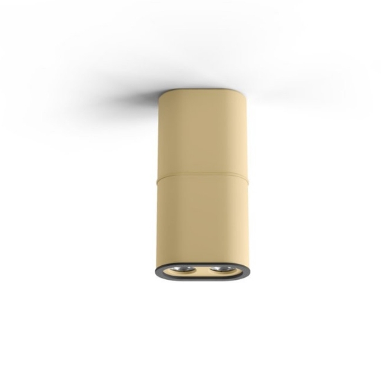 Plafoniera moderna caramello  led 20w 3000k dimmerabile stilnovo colonna