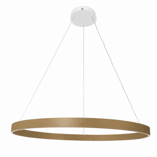 Lampadario moderno grande anello 120 cm oro led 116w cct 3000k 4000k dimmerabile per soggiorno