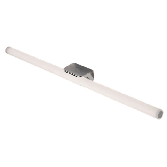 Applique per specchio da bagno moderna cromo tubolare bianco led 20w 3000k ip44