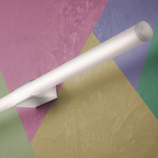 Applique per specchio da bagno bianca emissione 360 gradi led 20w 3000k ip44