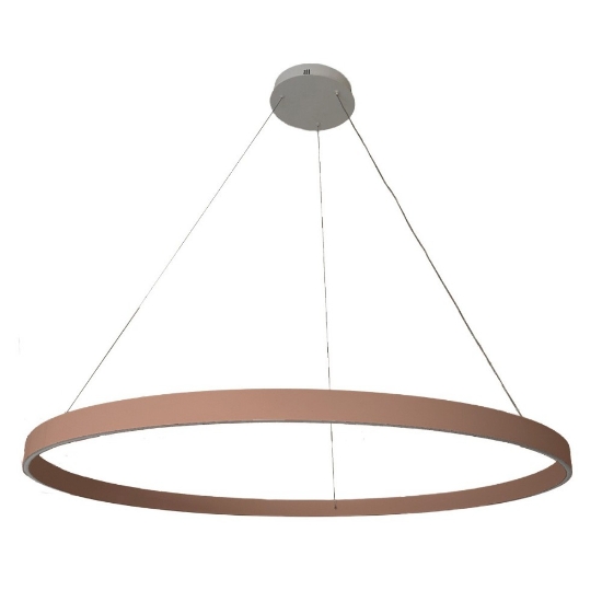 Lampadario moderno pesca anello 120 cm grande sospensione led 116w cct 3000k 4000k