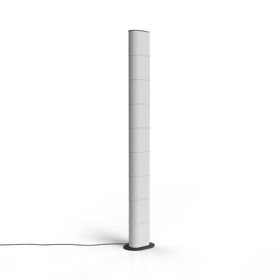 Stilnovo colonna lampada da terra design bianca led dimmerabile 3000k per soggiorno