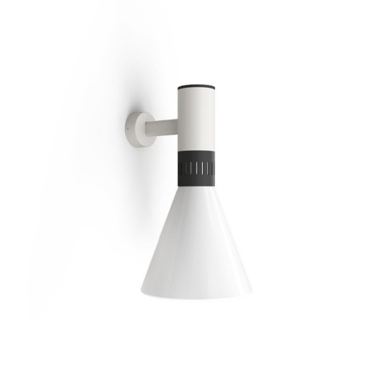 Cono stilnovo applique moderna bianco dimmerabile led 14w 2700k