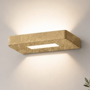 Applique moderna biemissione oro 18 cm led 20w cct 3000k 4000k per interno