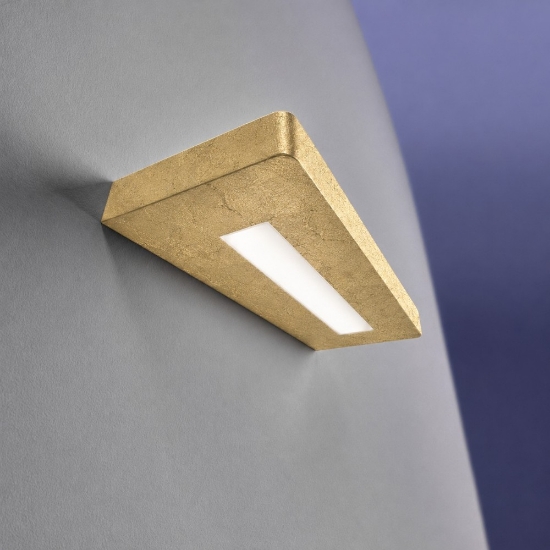 Applique moderna biemissione oro 18 cm led 20w cct 3000k 4000k per interno