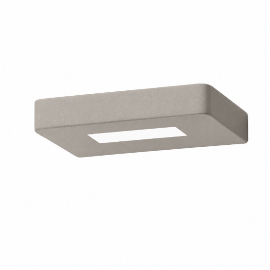 Applique led 20w cct 3000k 4000k 18 cm moderna sabbia biemissione