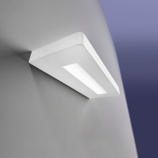 Applique moderna bianca led 20w cct 3000k 4000k 18 cm per interno