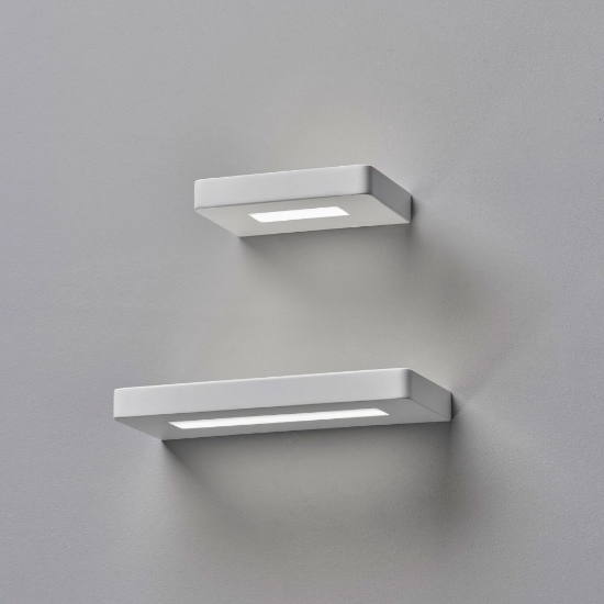 Applique moderna bianca led 20w cct 3000k 4000k 18 cm per interno