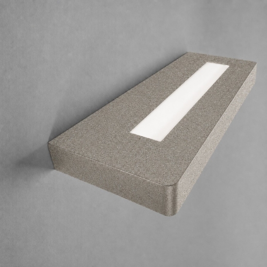 Applique led 20w cct 3000k 4000k 18 cm effetto muro moderna da parete biemissione