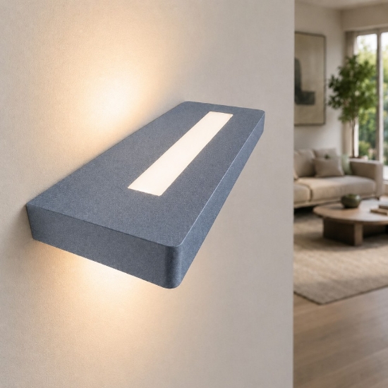 Applique led 20w cct 3000k 4000k 18 cm moderna carta da zucchero biemissione