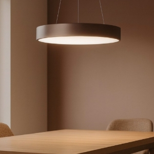 Affralux band diodi lampadario cerchio 60cm marrone caffe led 35w 3200k