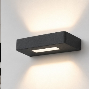 Applique led 20w cct 3000k 4000k 18 cm moderna antracite