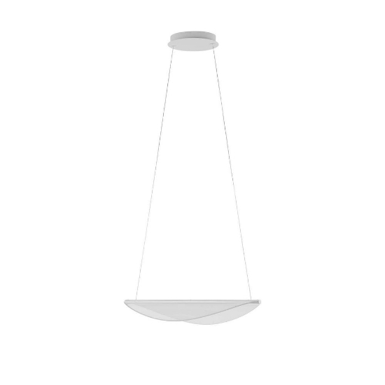 Lampadario moderno bianca doppia emissione led 3000k dimmerabile diphy stilnovo