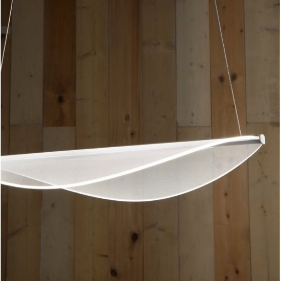 Lampadario moderno bianca doppia emissione led 3000k dimmerabile diphy stilnovo