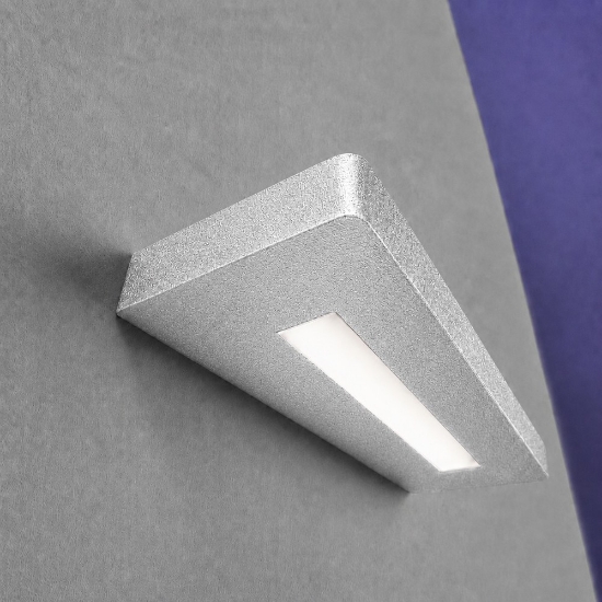 Applique led 28w cct 3000k 4000k moderna biemissione decoro foglia argento 30 cm