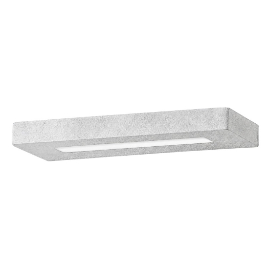Applique led 28w cct 3000k 4000k moderna biemissione decoro foglia argento 30 cm