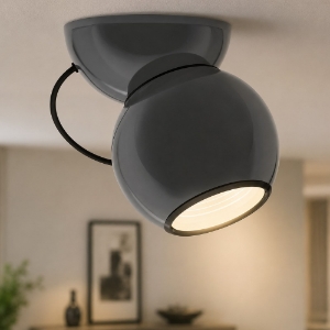 Faretto da soffitto moderno grigio led 3000k dimmerabile stilnovo