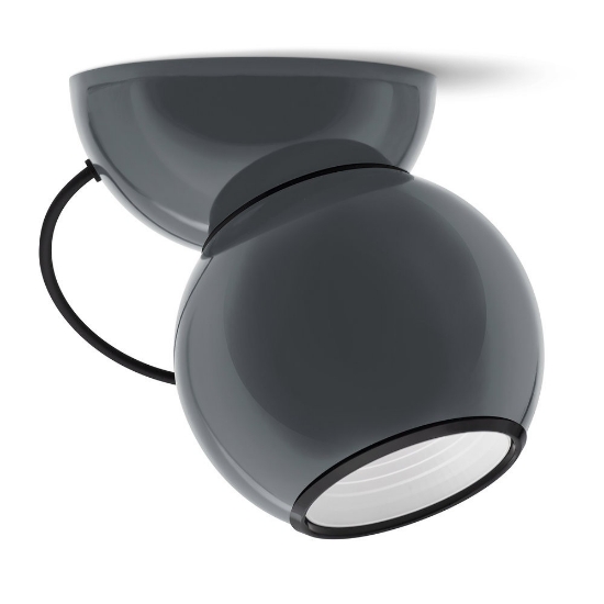 Faretto da soffitto moderno grigio led 3000k dimmerabile stilnovo