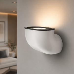 Applique da parete bianca led 26w 3000k stilnovo gomito