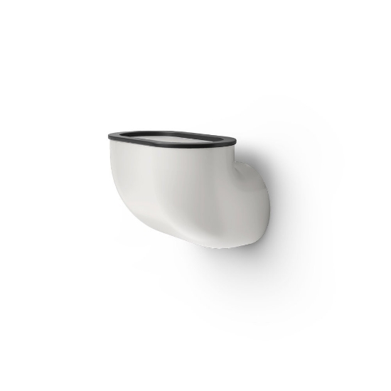 Applique da parete bianca led 26w 3000k stilnovo gomito