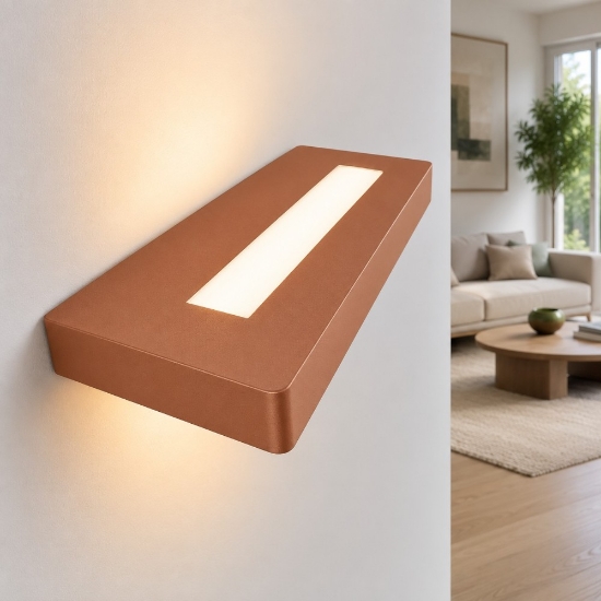 Applique led 28w cct 3000k 4000k moderna rame opaco biemissione