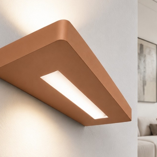 Applique led 28w cct 3000k 4000k moderna rame opaco biemissione