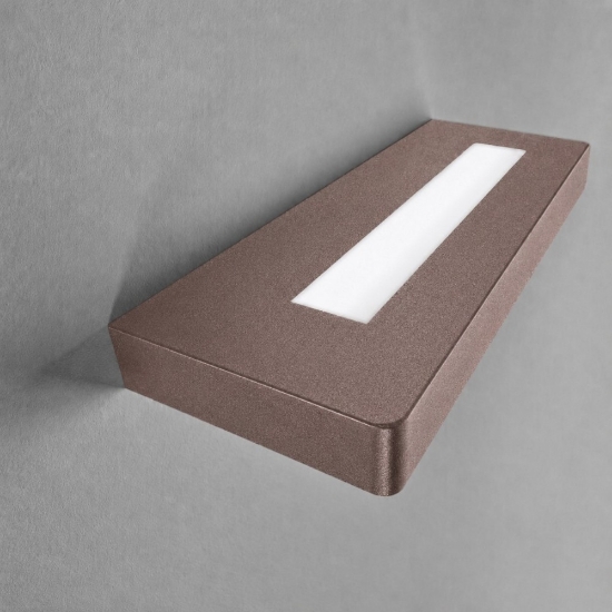 Applique led 28w cct 3000k 4000k  moderna oro rosato luce biemissione